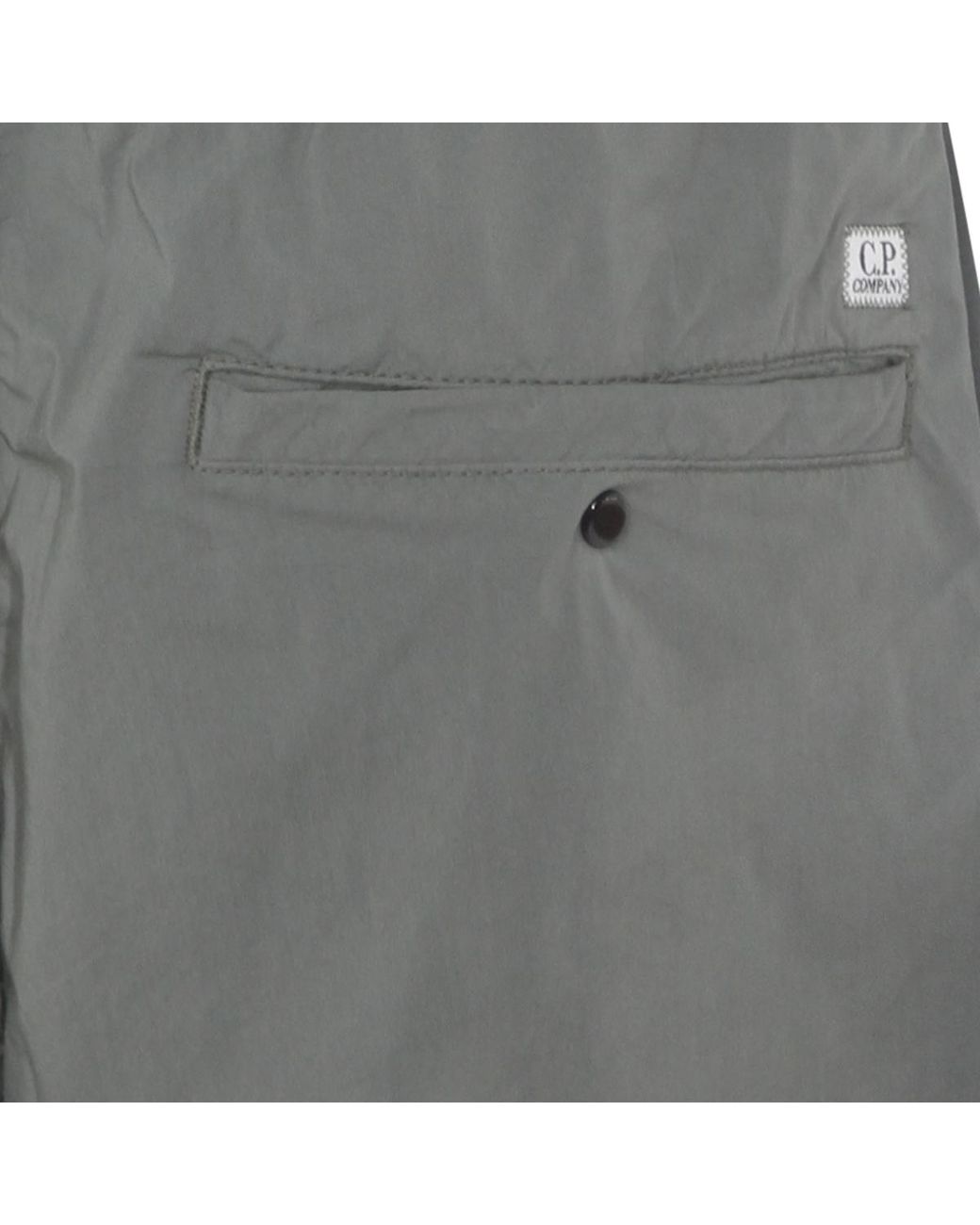 C P Company Gray Lens-Detailed Cargo Shorts for men