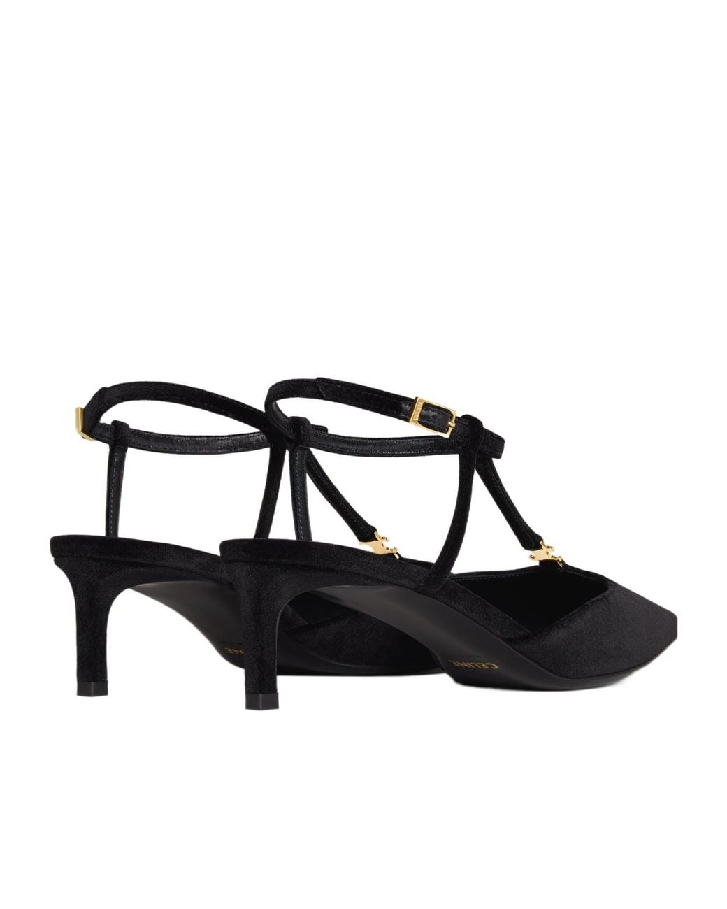 Céline Multicolor Kitten T-Bar Strap Pump