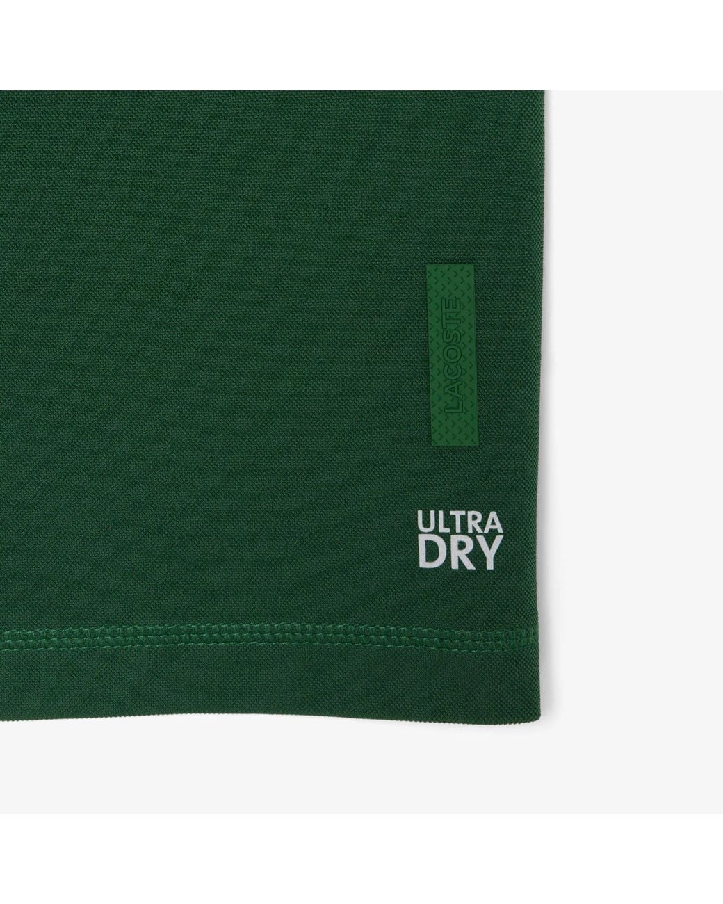 Lacoste Green Short Sleeve Performance Polo Shirt for men