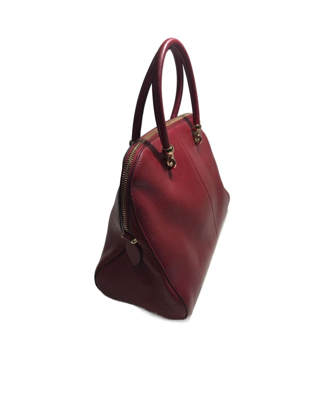 Tod's Red Zipper Shoulder Bag