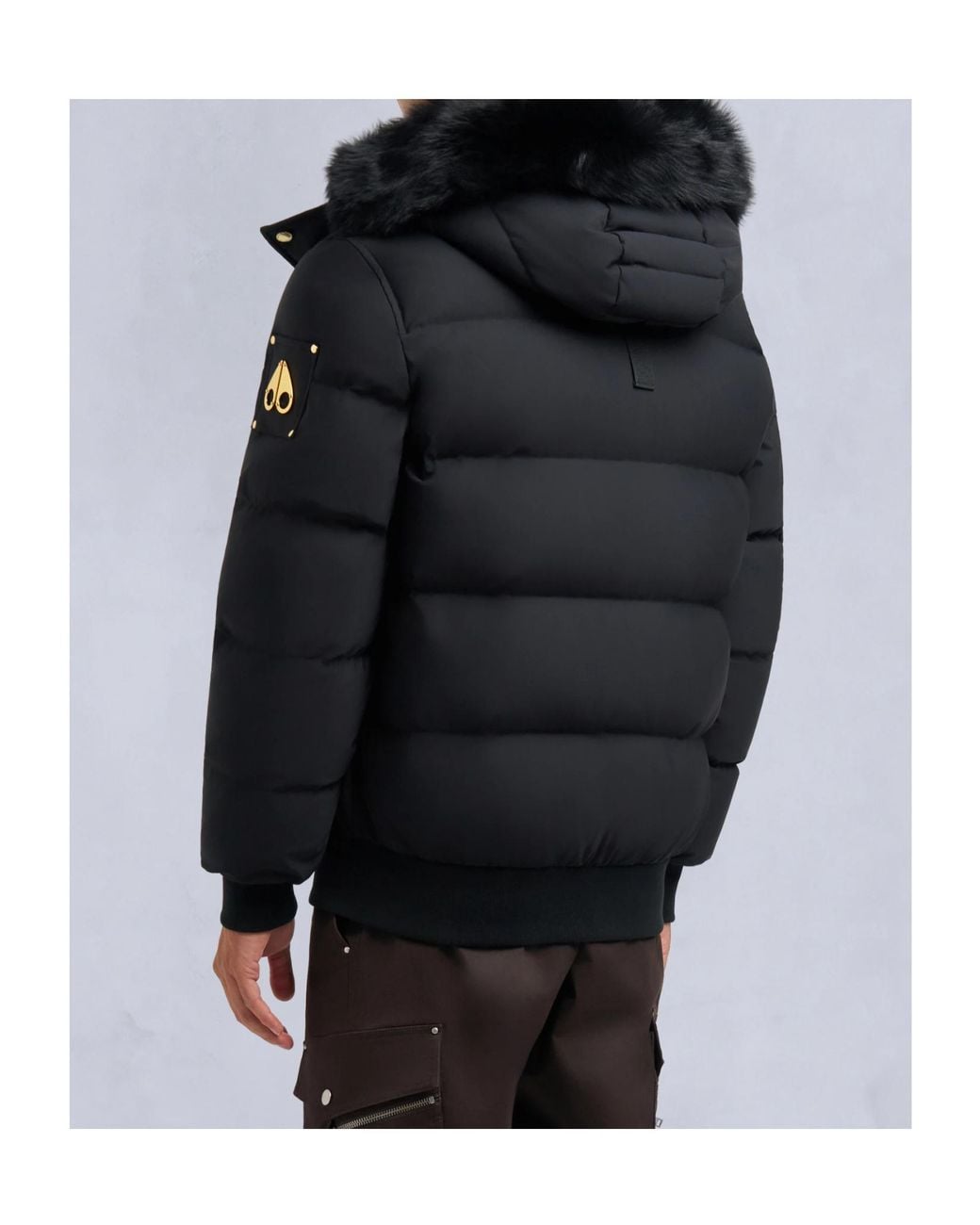 Moose Knuckles Black Padded Jacket for men