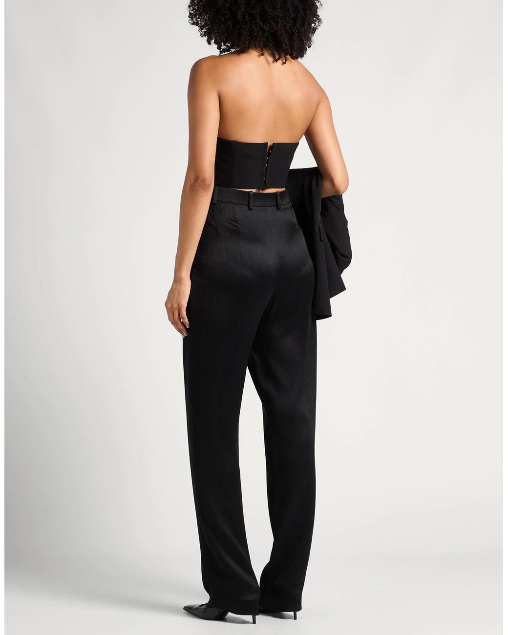 Saint Laurent Black Straight-Leg Casual Trousers