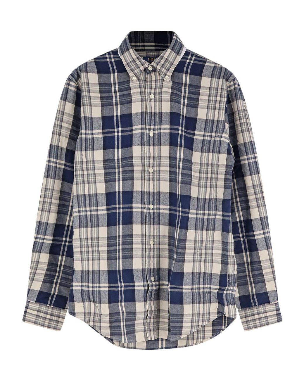 Polo Ralph Lauren Blue Plaid Sports Shirt for men
