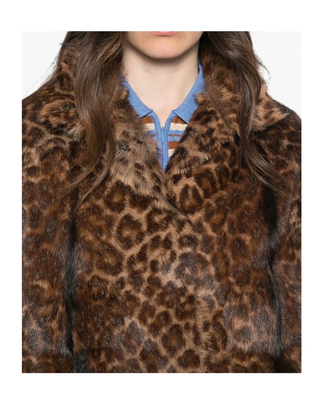 Salvatore Santoro Brown Long-Sleeve Leopard Print Jacket