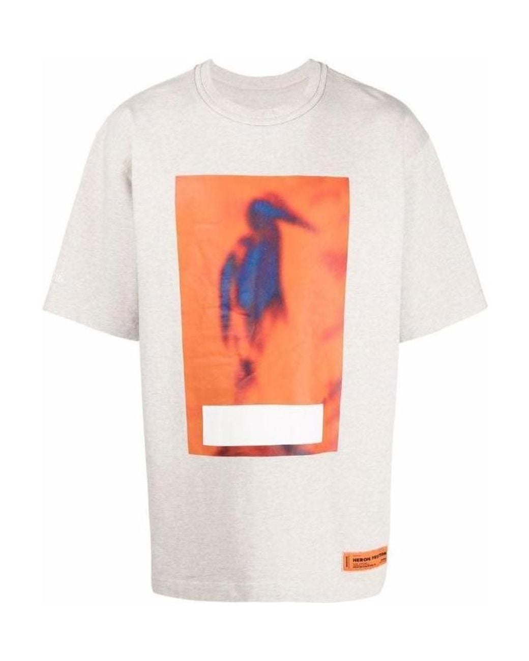 Heron Preston White Censored Cotton T-Shirt for men