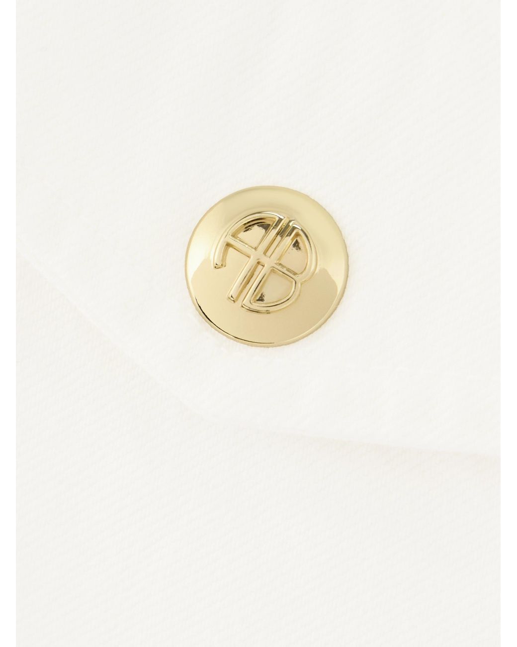 Anine Bing White Long-Sleeved Casual Jacket