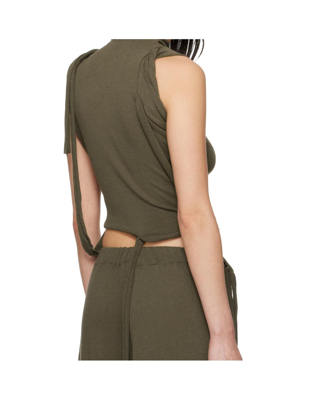 OTTOLINGER Green Deconstructed Tank Top