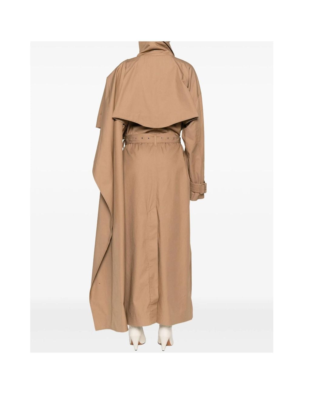 Entire studios Natural Belted Oversized Coat