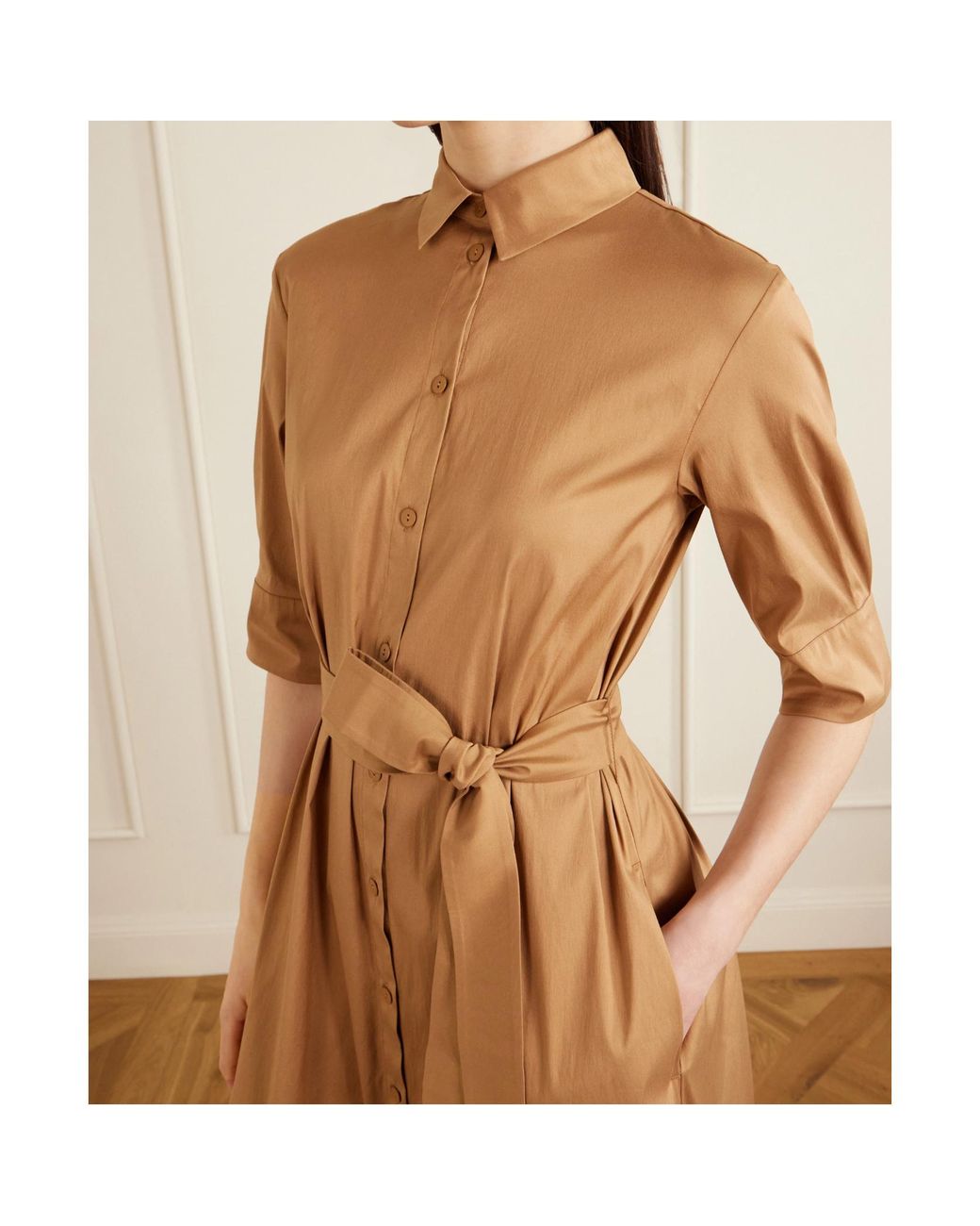 Max Mara Natural Collared Dress