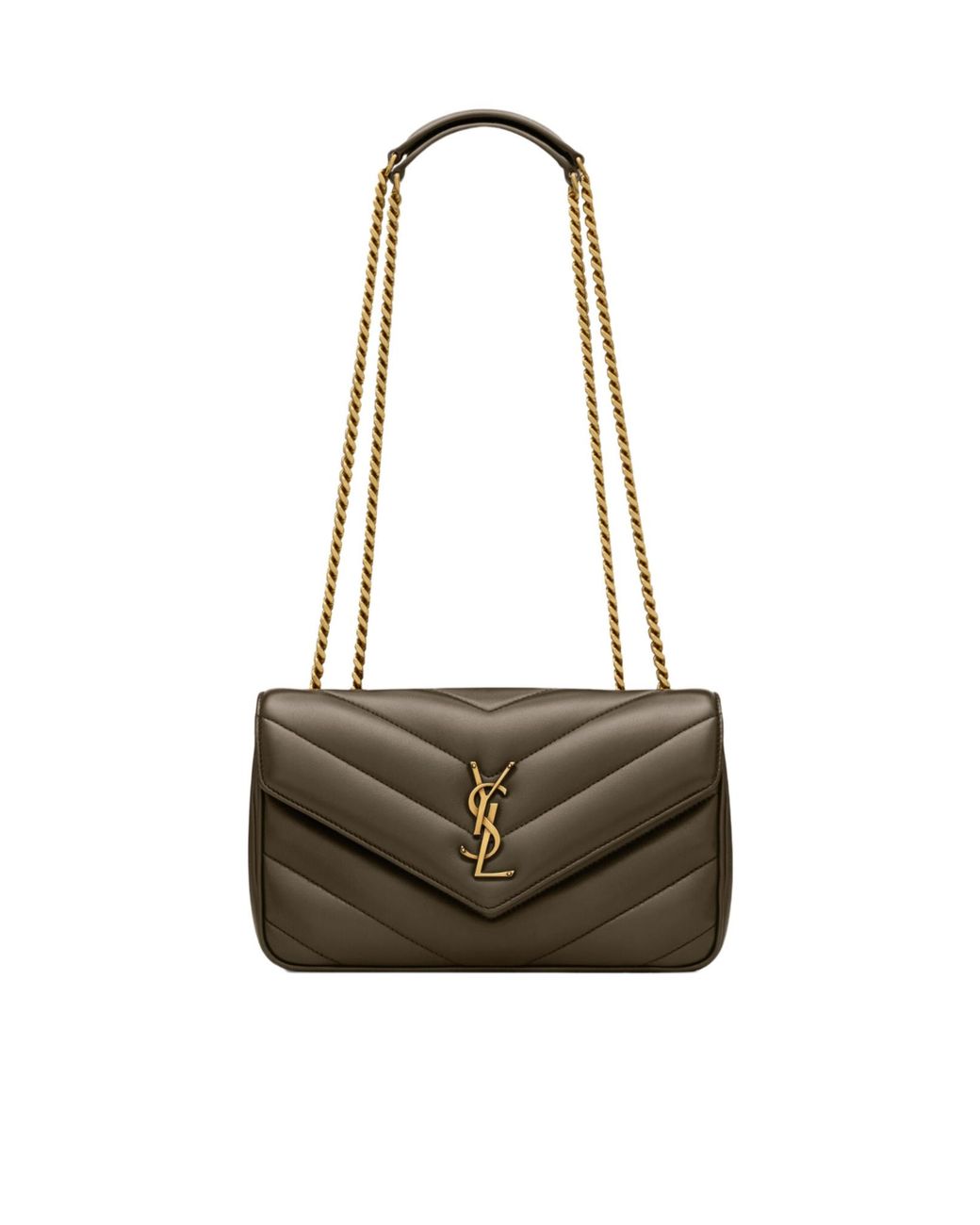 Saint Laurent White Flap Shoulder Bag