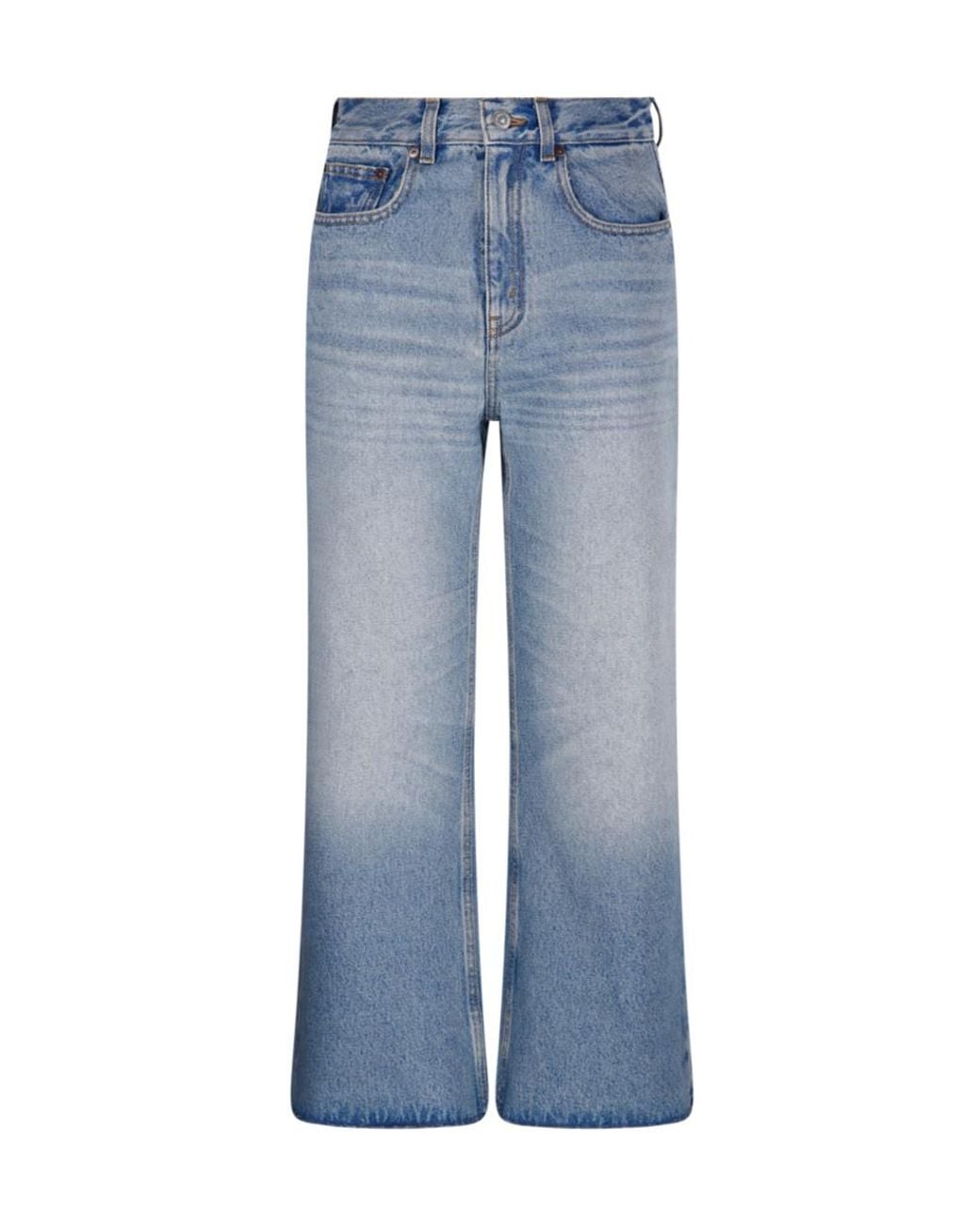 Victoria Beckham Blue Wide Leg Jeans