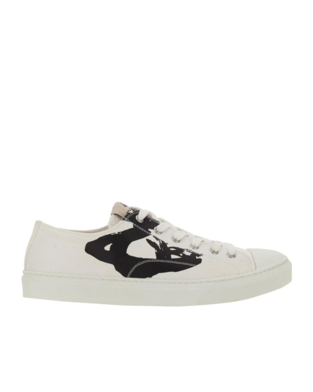 Vivienne Westwood White Plimsoll 2.0 Low-Top Snakers for men