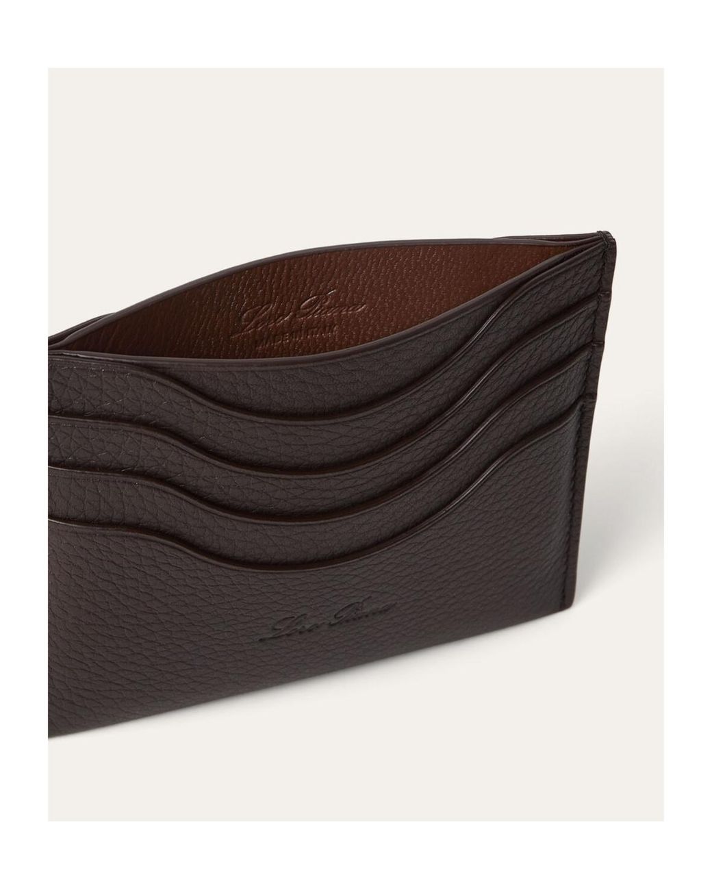 Loro Piana Black Extra Cardholder for men