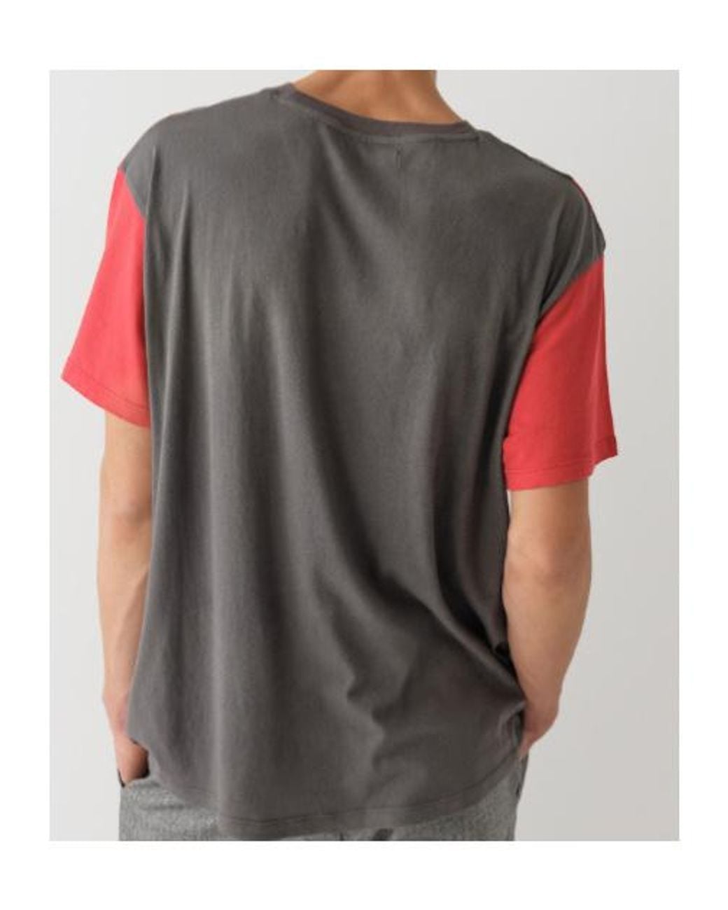 GIMAGUAS Red Steeve Crewneck T-Shirt