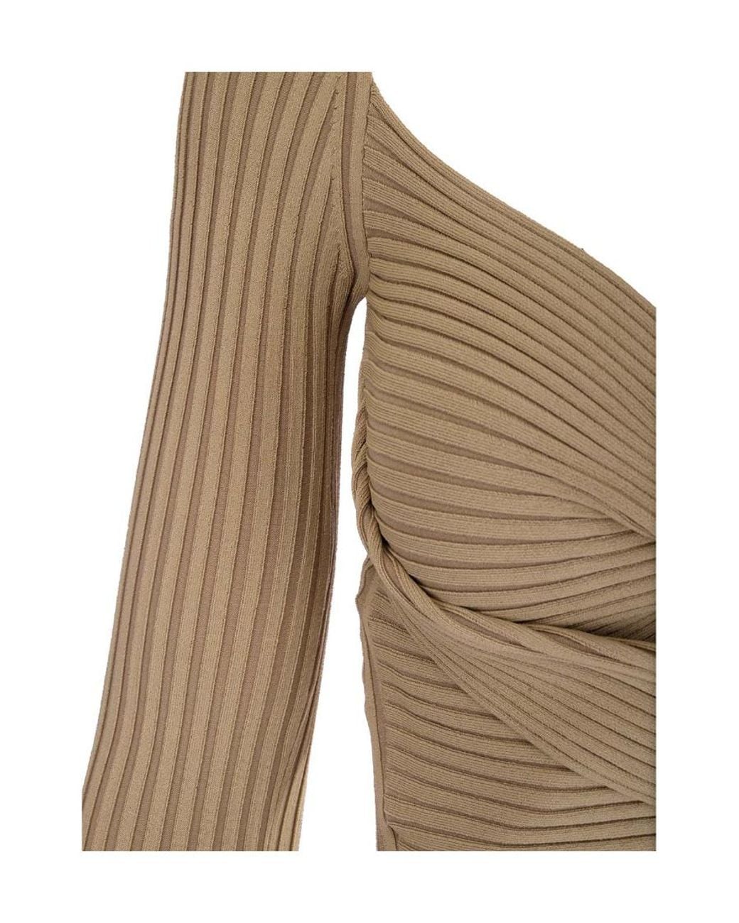 Dion Lee Natural Twist Cut-Out Ribbed Dress
