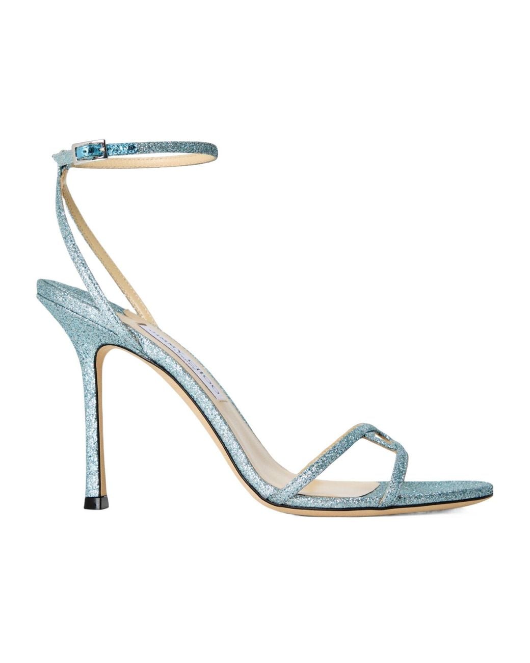 Jimmy Choo Metallic Strappy Stiletto Sandal