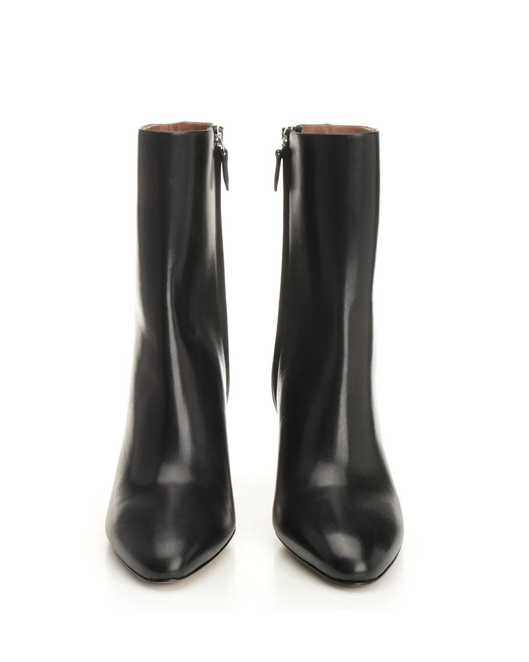 Paris Texas Black "Lavinia 75" Leather Ankle Boots