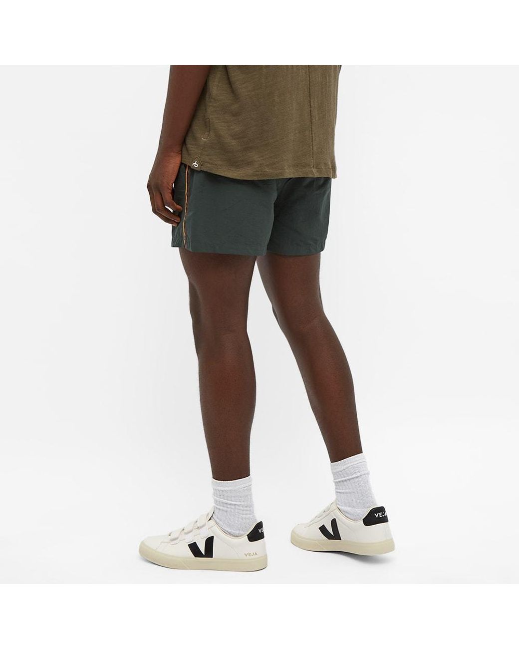 Paul Smith Gray Side Stripe Swim Shorts for men