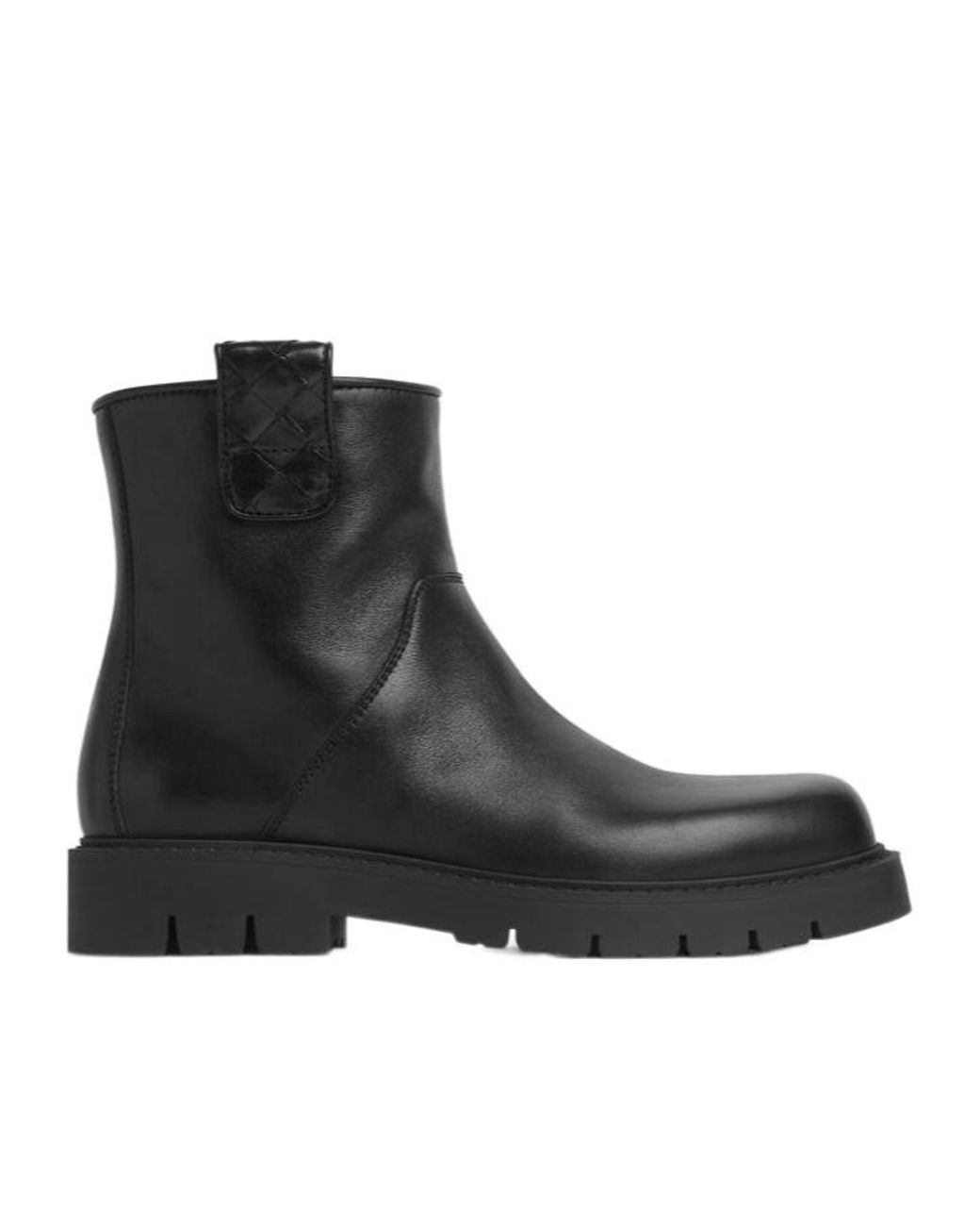 Bottega Veneta Black Haddock Ankle Boots for men