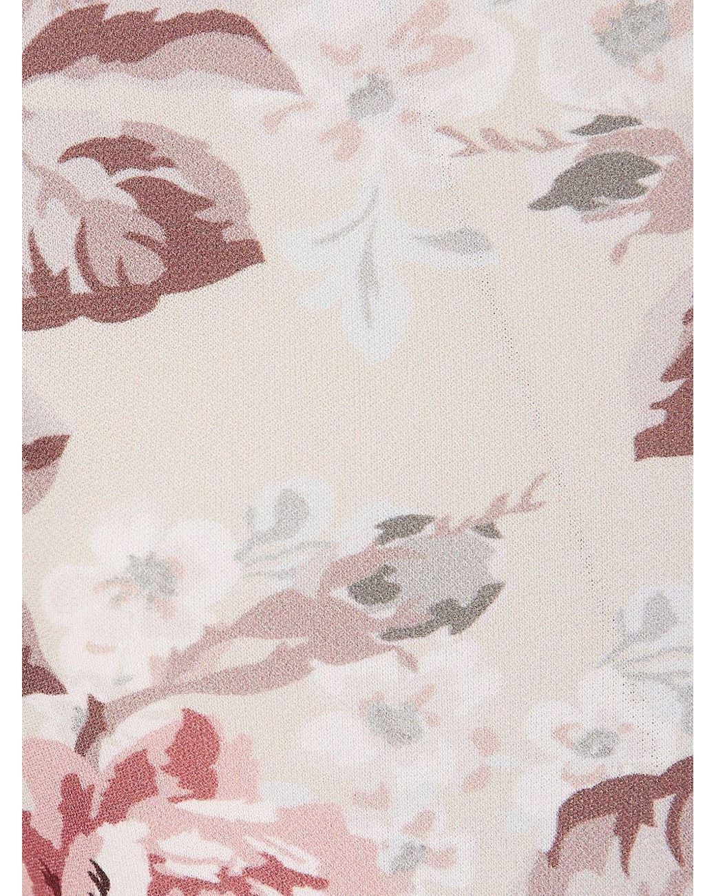 Acne Pink Floral Printed Asymmetric Blouse