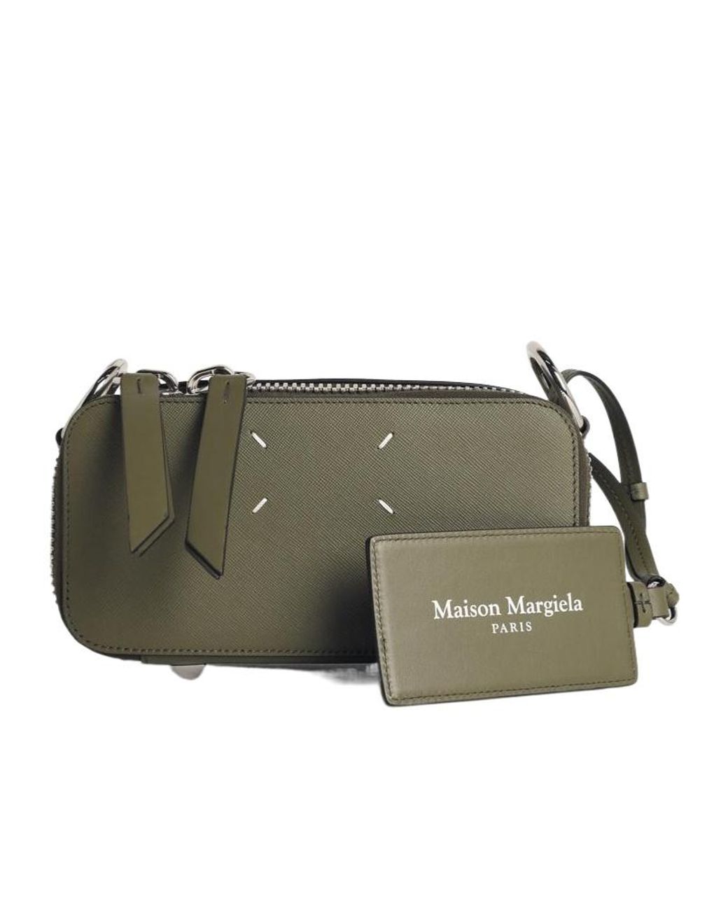 Maison Margiela Green Small Doll Zipped Tote Bag