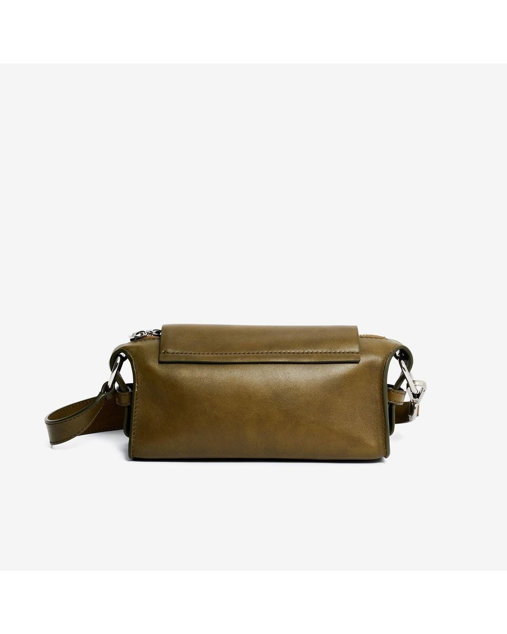 IRO Brown Mini Flap Shoulder Bag