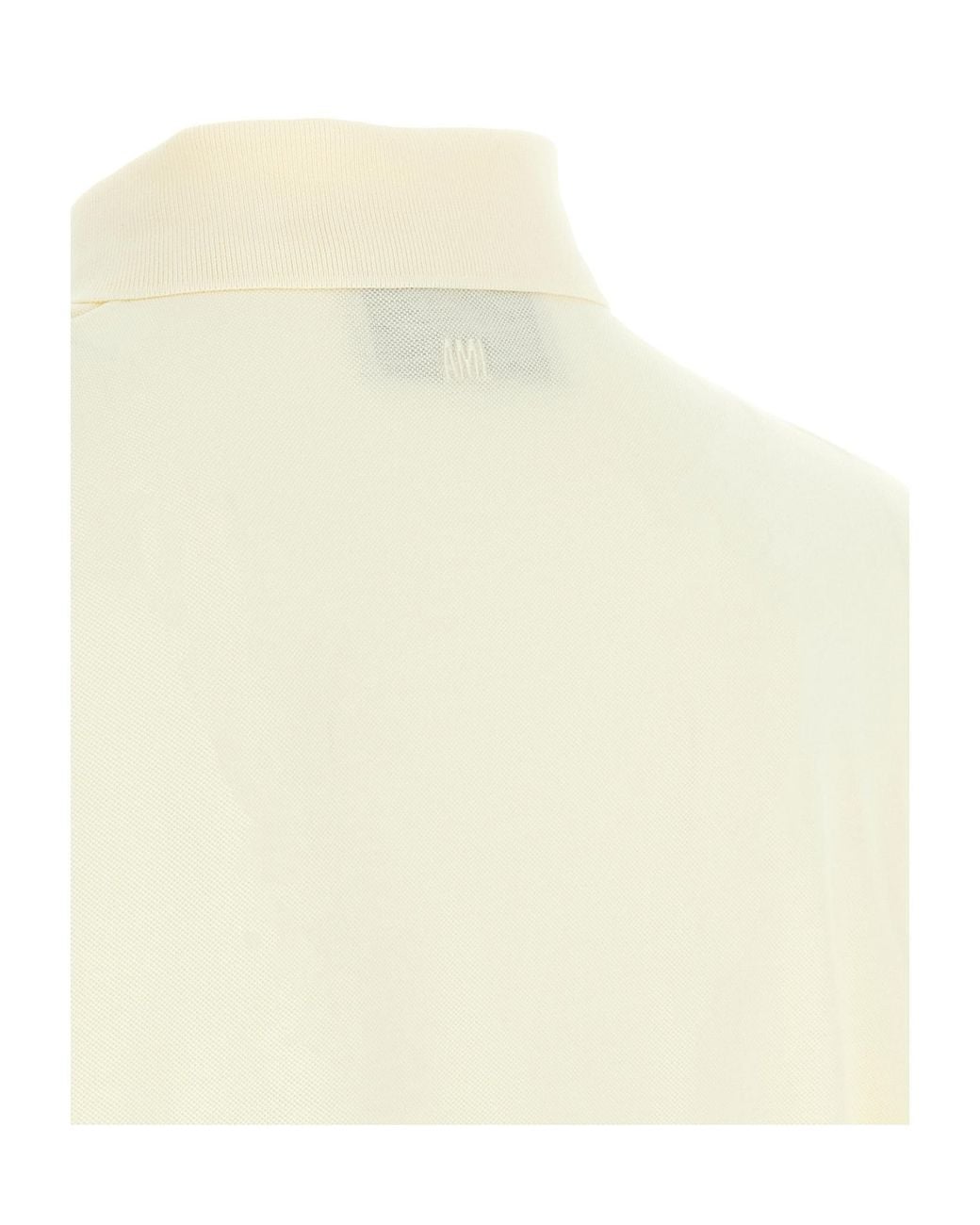 AMI White Ami Ami De Coeur Short-Sleeved Polo Shirt for men