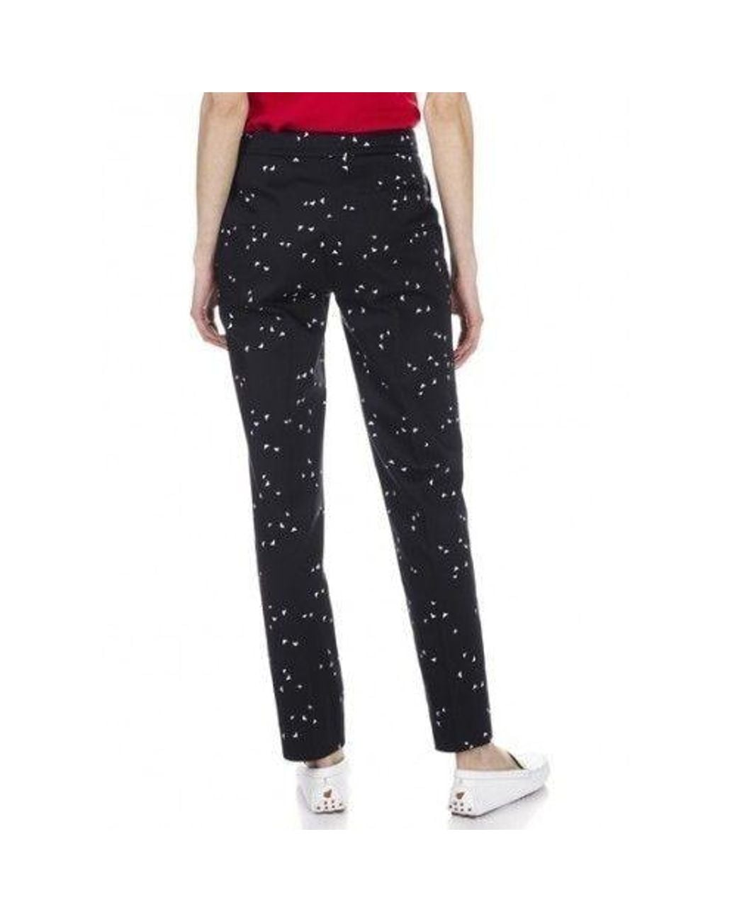 Armani Jeans Black Printed Casual Pants