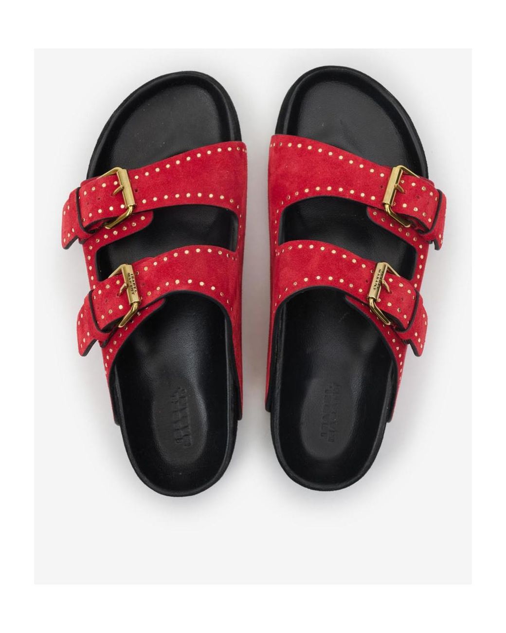 Isabel Marant Red Lennyo Sandals