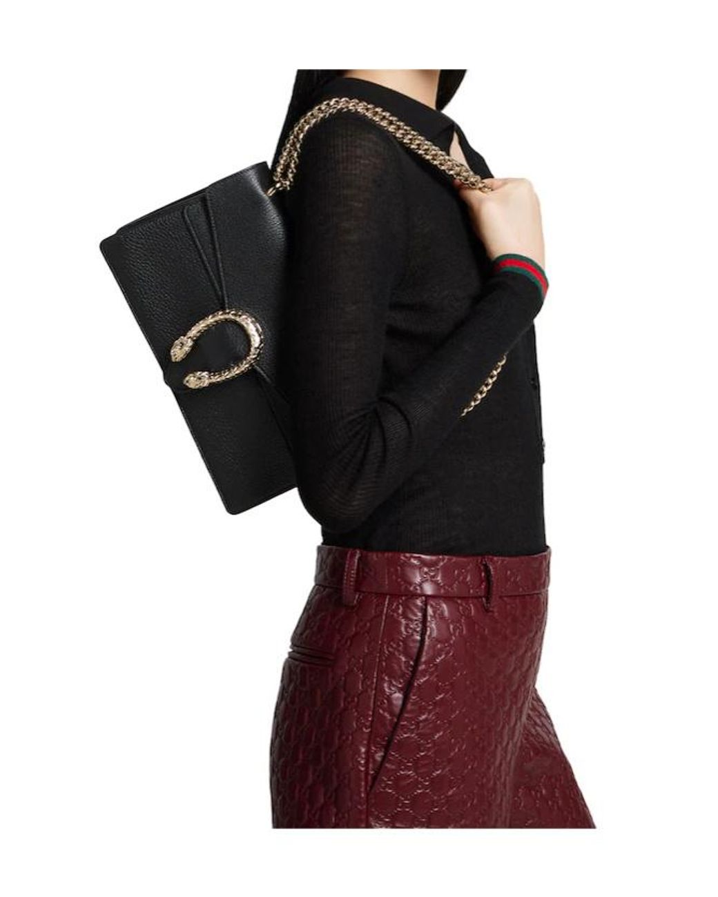 Gucci Black Dionysus Medium Shoulder Bag