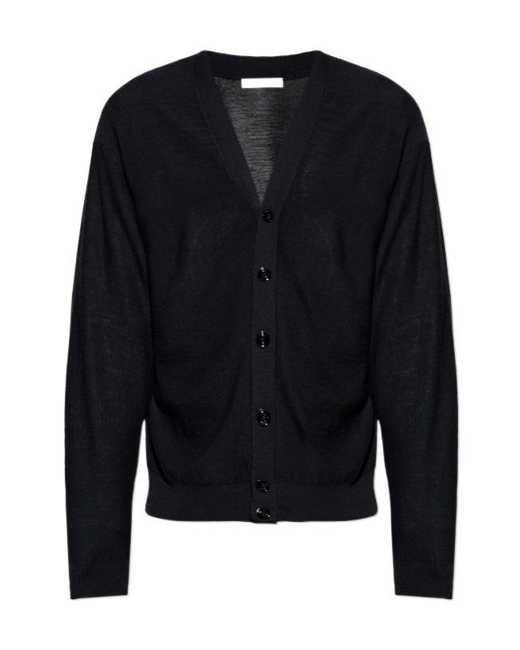 Lemaire Blue Relaxed V-Neck Cardigan