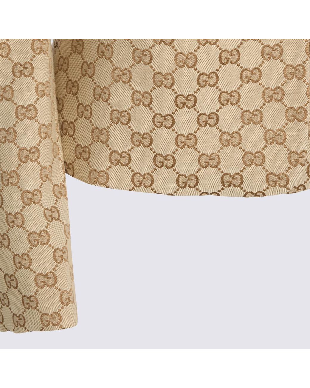 Gucci Natural Monogram Tailored Blazer
