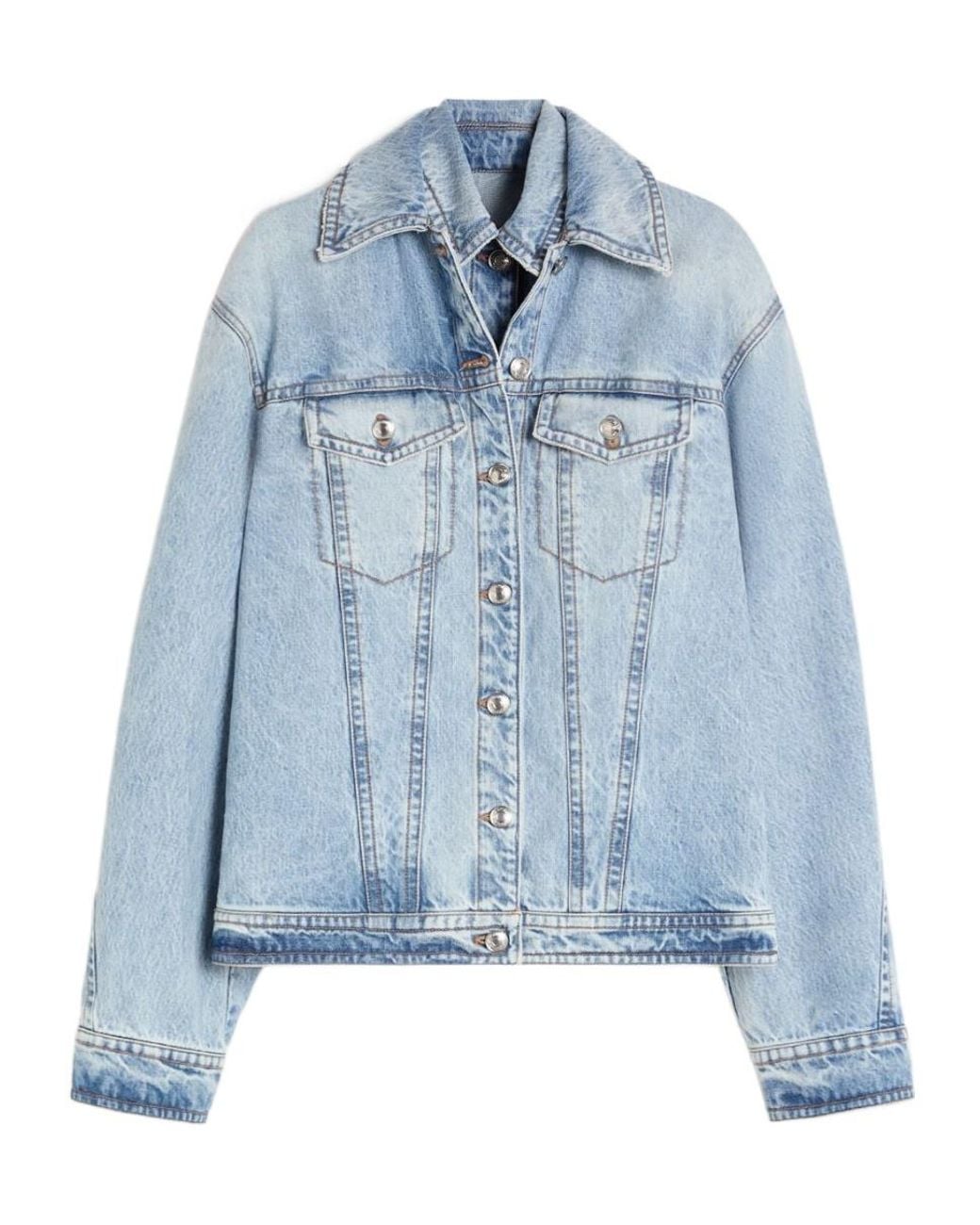 Sportmax Blue Layered Denim Jacket
