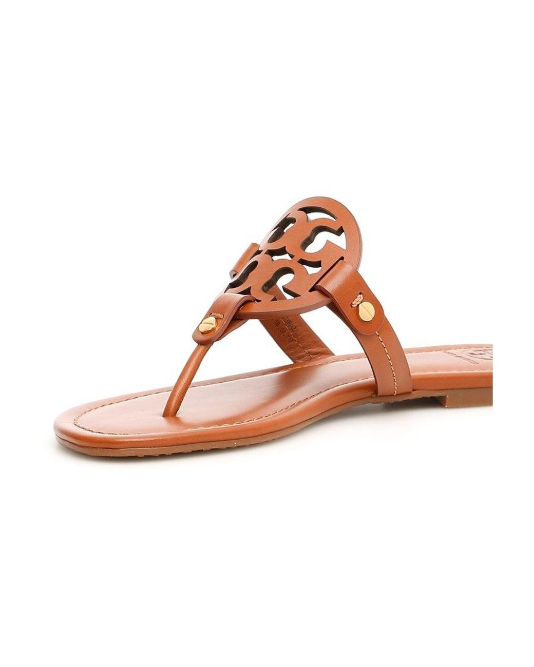Tory Burch Brown Miller Flat Sandals