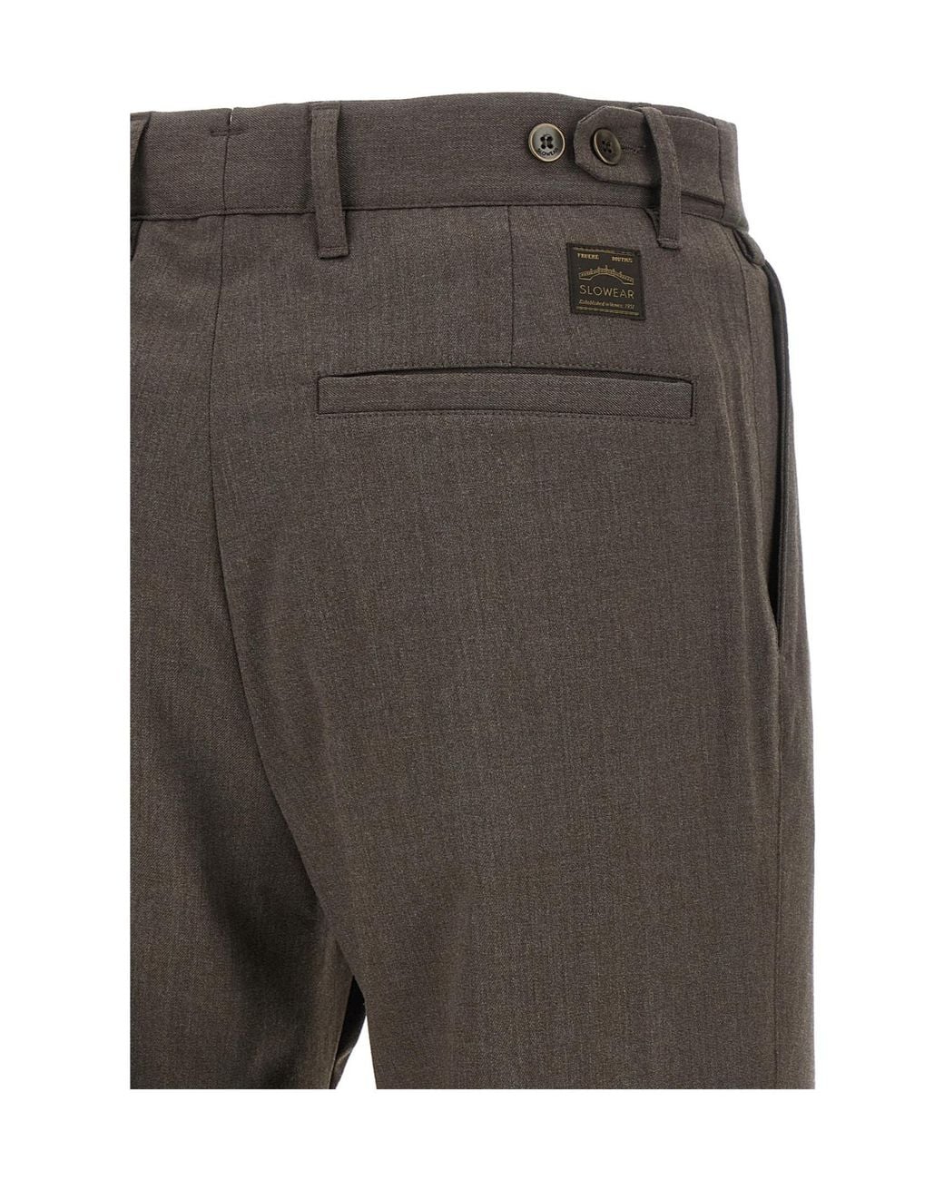 Incotex Gray Pleated Pants for men