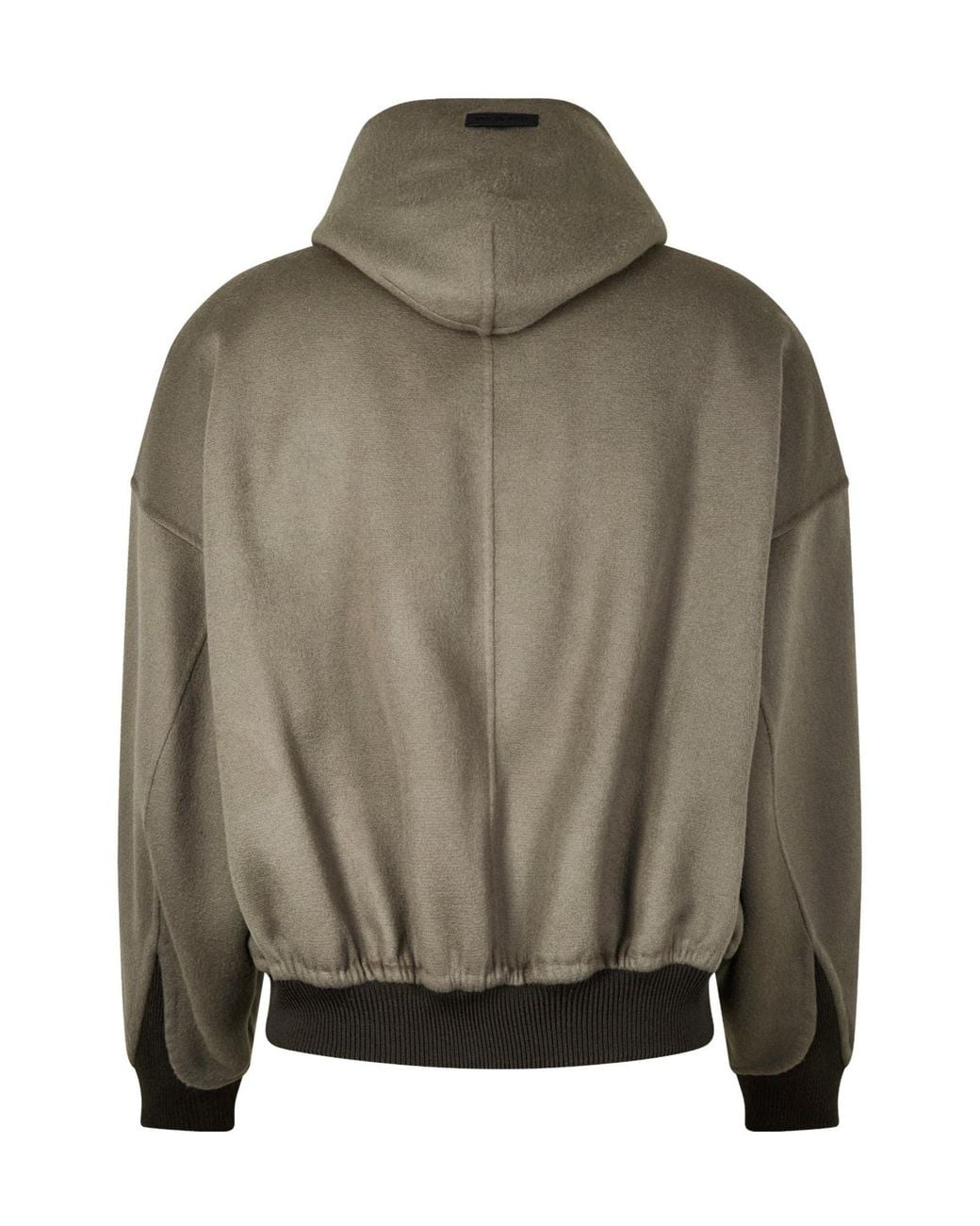 Fear Of God Green Hooded Baseball Jacket for men