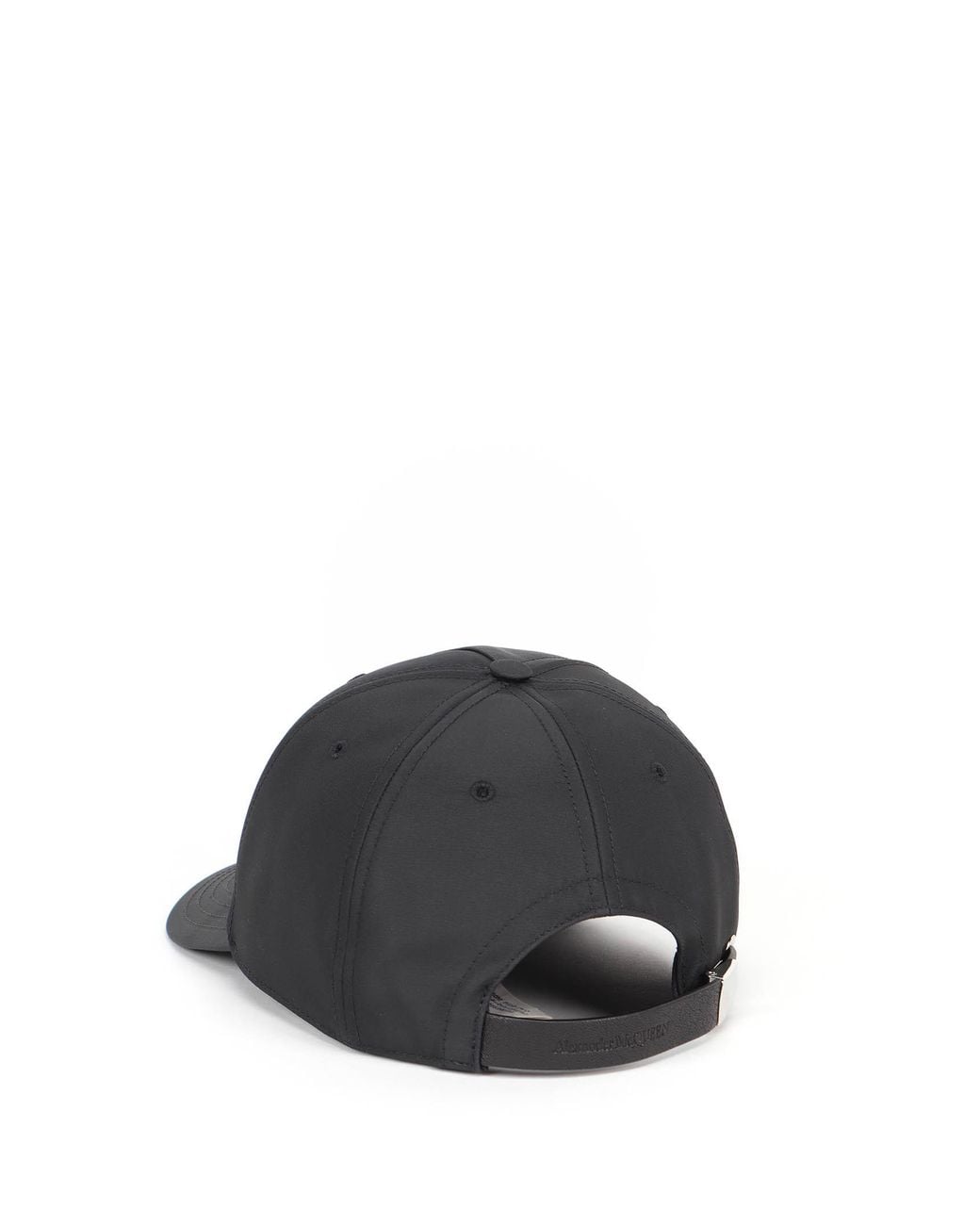 McQueen Black Logo Printed Baseball Cap for men