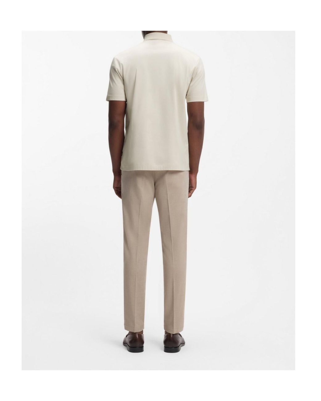 Boss White Boss Double B Monogram Polo Shirt for men