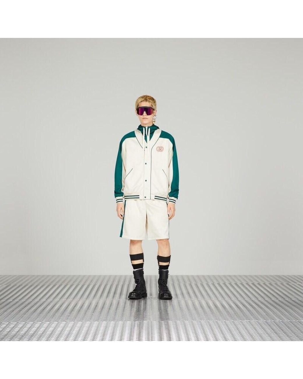 Gucci Green Zipper Casual Jacket for men