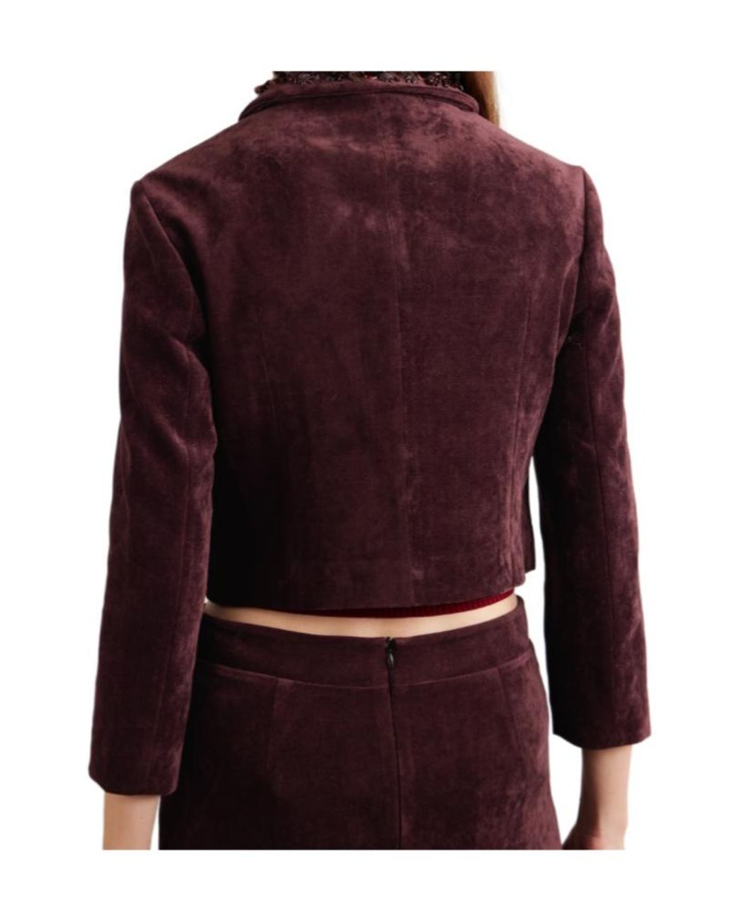 ShuShu/Tong Red Long-Sleeved Casual Jacket