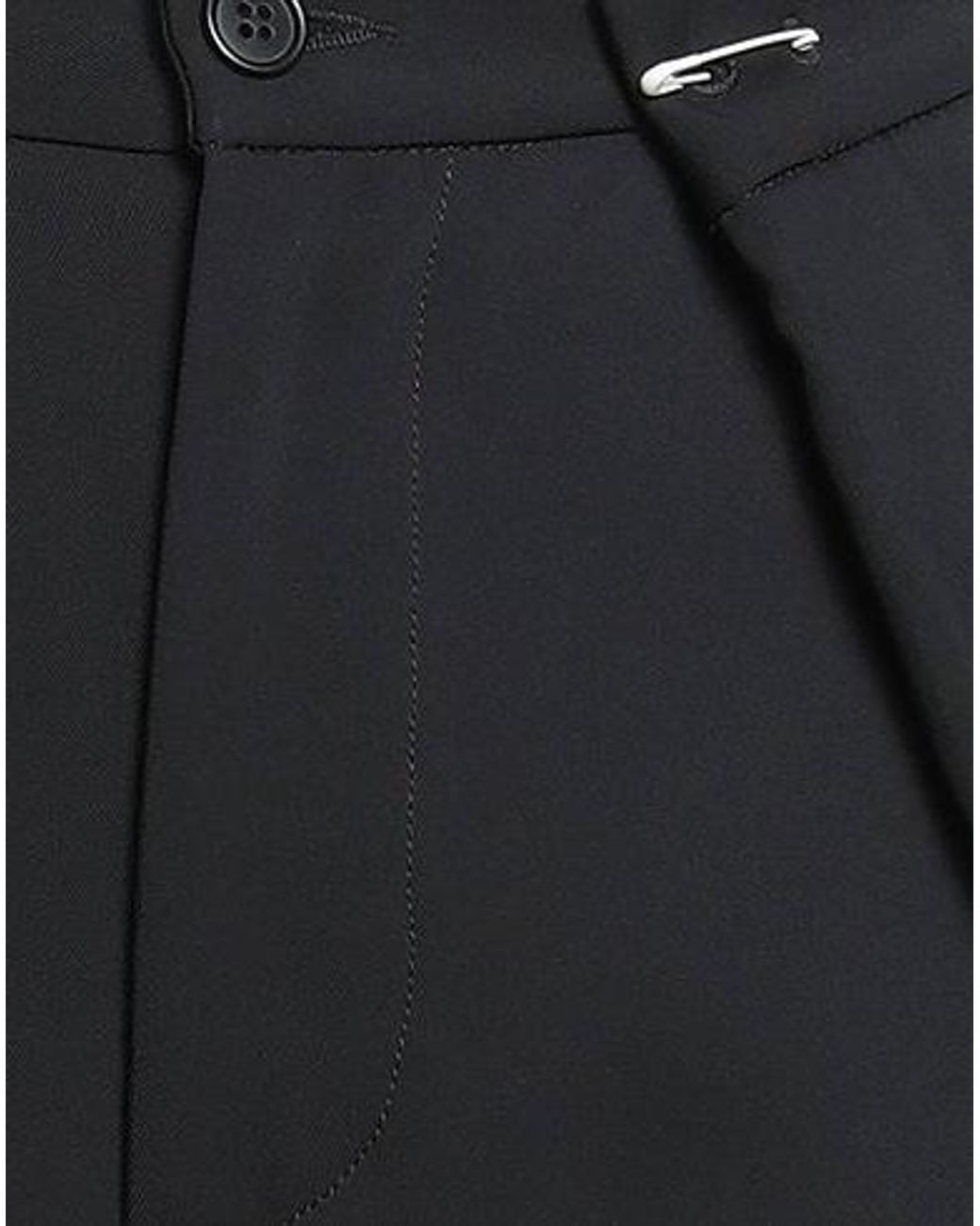 MM6 by Maison Margiela Black Loose Straight-Leg Trousers