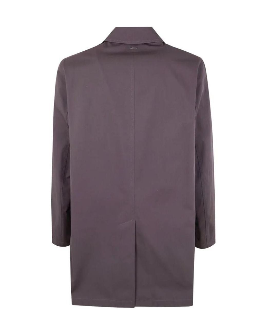 Herno Purple Buttoned Coat for men