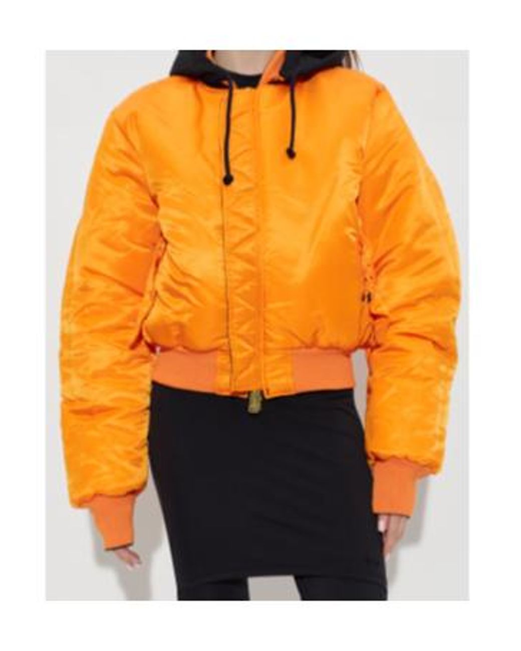 Vetements Black Reversible Bomber Jacket for men