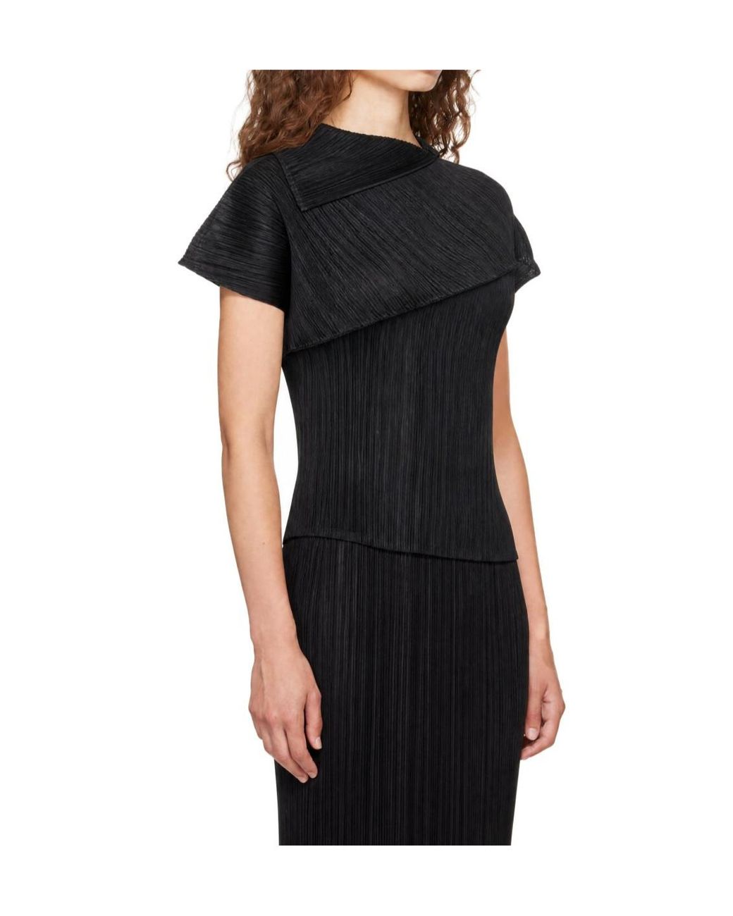 Pleats Please Issey Miyake Black Leap Top