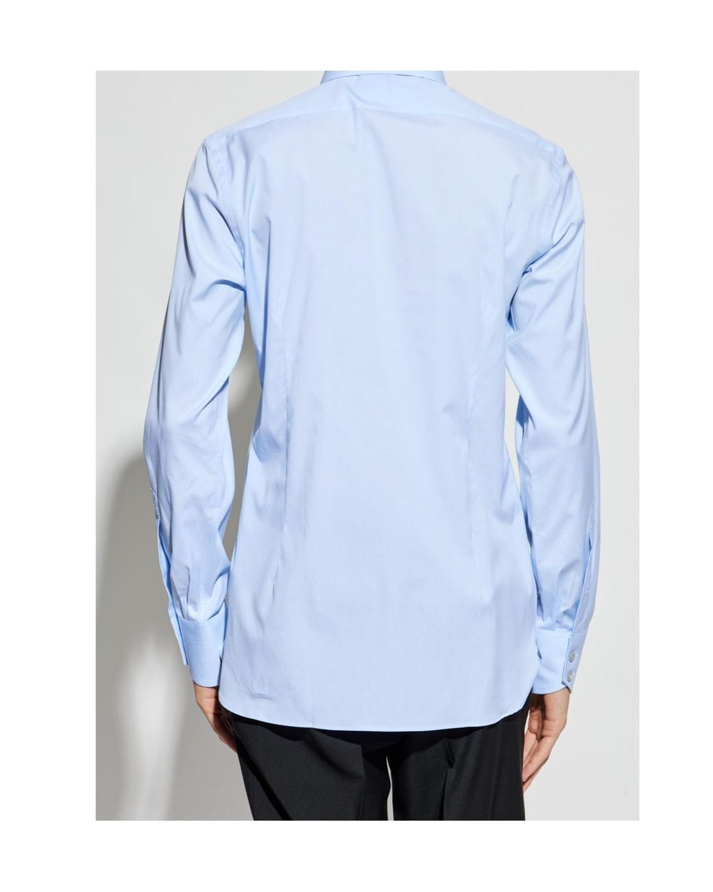 Tom Ford Blue Poplin Slim Fit Shirt for men
