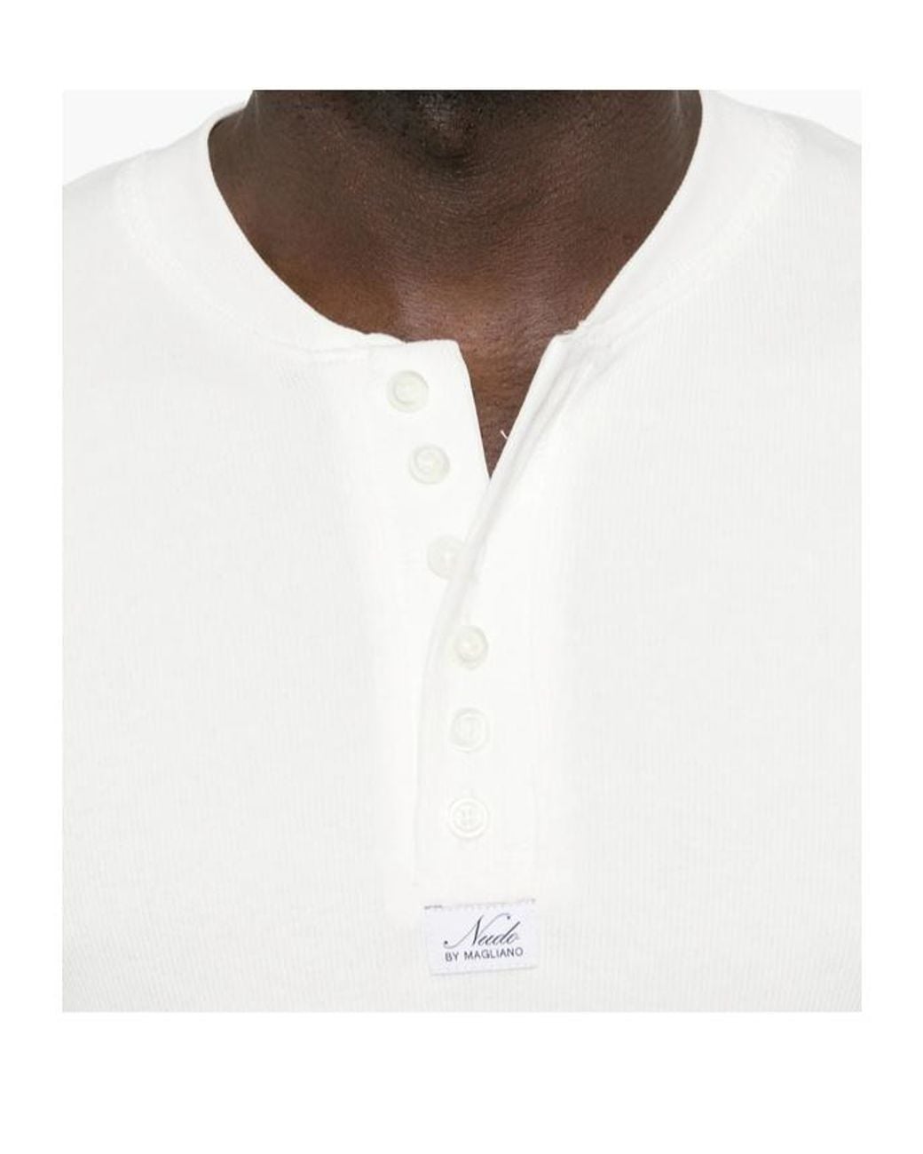 Magliano White Short-Sleeved Button-Front T-Shirt for men