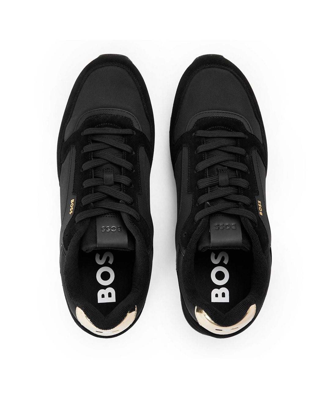 Boss Black Solid Color Sneakers for men