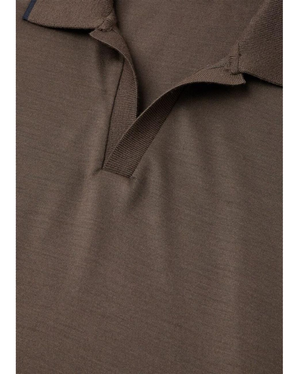 Loro Piana Brown Waitaki Polo Shirt for men