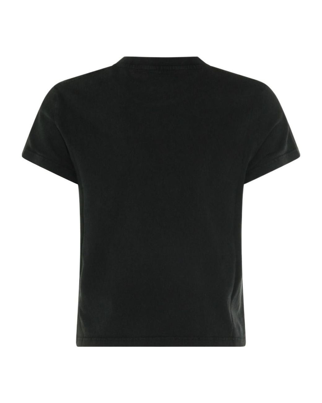 Alexander Wang Black Logo Cropped T-Shirt for men