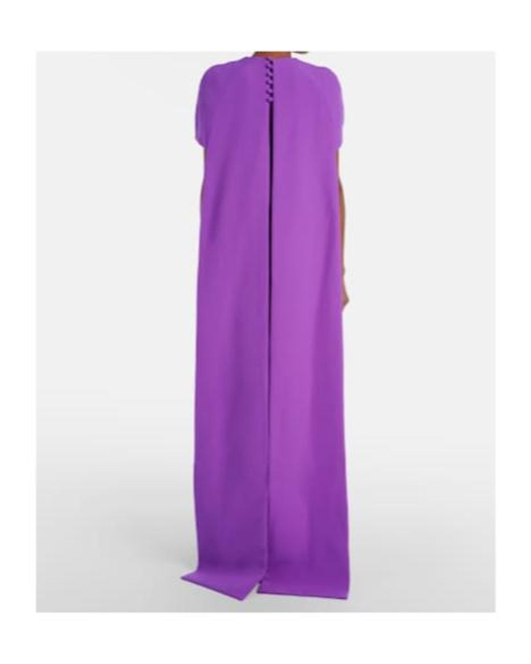 Safiyaa Purple Ginko Caped Gown